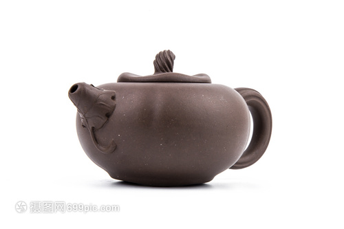 白底紫砂茶壶 一抹白韵，茶香悠然